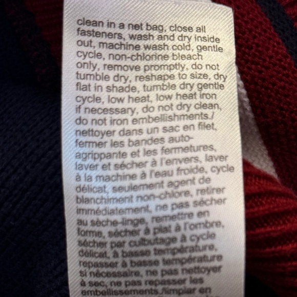 Tommy Hilfiger Men's Monogram Logo Appliqué Knit Navy Blue Varsity Bomber. - Picture 13 of 14